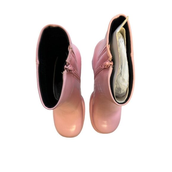 Call It Spring Tenacious Size 7.5 Pink Ankle Boot Chunky‎ High Heel Cosplay NWT - Picture 4 of 11